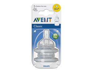 Avent speentje classic 0+m 2 stuks